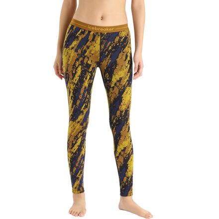 Icebreaker - 250 Vertex Sedimentary Legging - Women's - Silent Gold/Clove/Midnight Navy/J