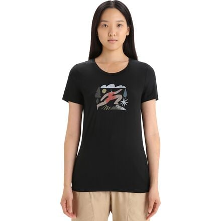Icebreaker - Tech Lite II Spring Run Short-Sleeve T-Shirt - Women's - Black