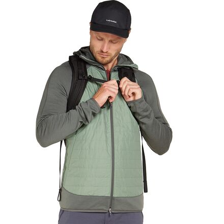 Icebreaker - Merino Quantum Hybrid Long-Sleeve Zip Hooded Jacket - Men's