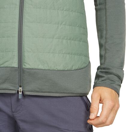 Icebreaker - Merino Quantum Hybrid Long-Sleeve Zip Hooded Jacket - Men's