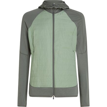 Icebreaker - Merino Quantum Hybrid Long-Sleeve Zip Hooded Jacket - Men's