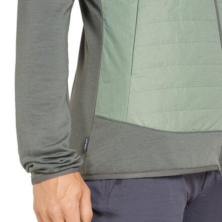 Icebreaker - Merino Quantum Hybrid Long-Sleeve Zip Hooded Jacket - Men's
