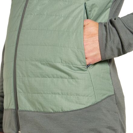 Icebreaker - Merino Quantum Hybrid Long-Sleeve Zip Hooded Jacket - Men's
