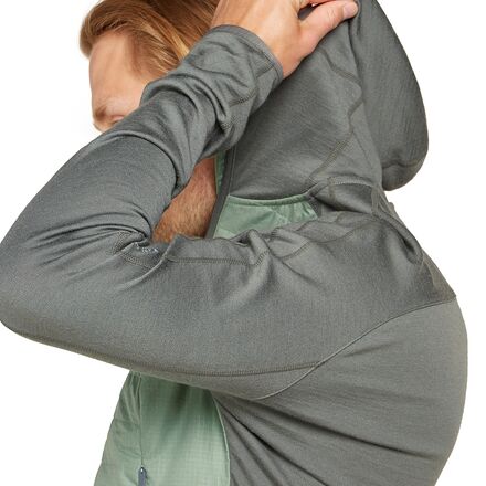 Icebreaker - Merino Quantum Hybrid Long-Sleeve Zip Hooded Jacket - Men's
