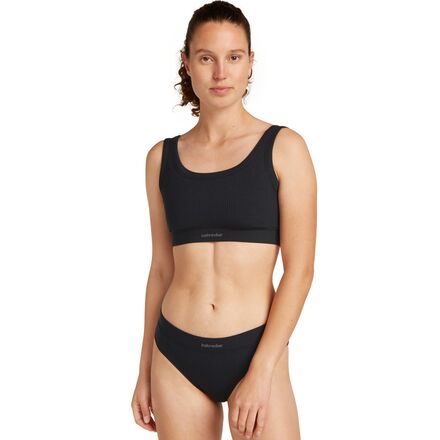 Merino Blend Rib Lotus Bra - Women's