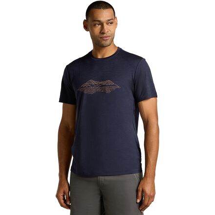 Merino 150 Tech Lite Pukaki Reflected SS T-Shirt - Men's