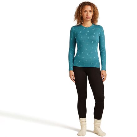 Icebreaker - Merino 200 Oasis Long-SleevevSnow Day Crewe - Women's