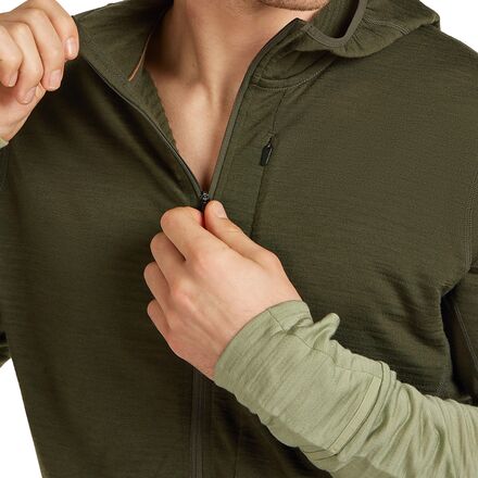Icebreaker - Merino Blend 200 RealFleece Descender LS Zip Hoodie - Men's