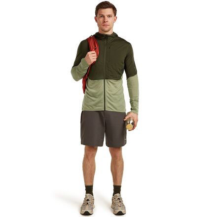 Icebreaker - Merino Blend 200 RealFleece Descender LS Zip Hoodie - Men's
