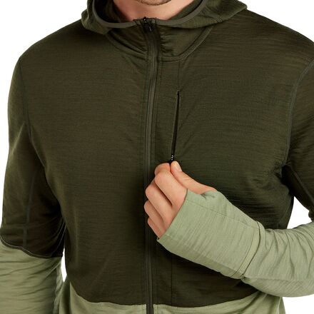 Icebreaker - Merino Blend 200 RealFleece Descender LS Zip Hoodie - Men's