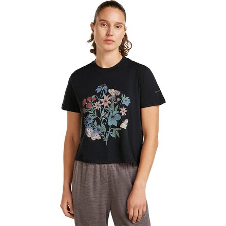 Merino 150 Tech Lite NZ Flora Crop T-Shirt - Women's