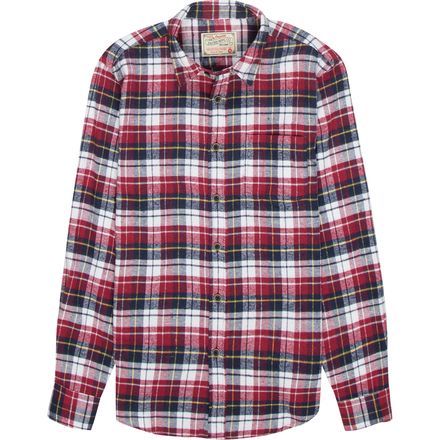 JACHS - Red and Navy Plaid Flannel - Men's 