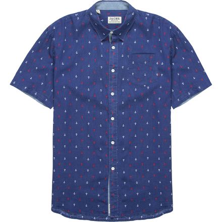 JACHS - Contrast Detail Button-Down Shirt - Men's