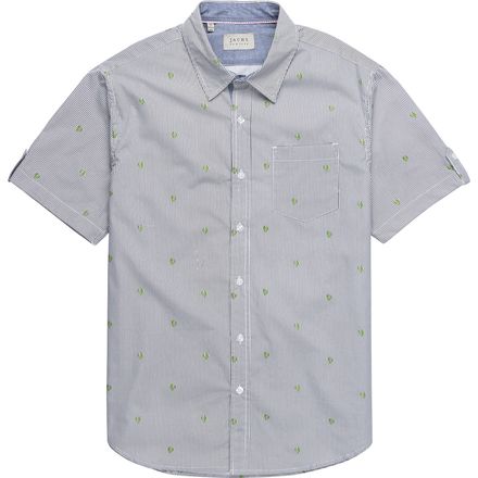 JACHS - Cactus Stripe Short-Sleeve Shirt - Men's