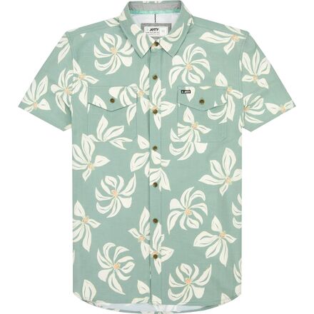 Jetty - Wellspoint Button Up Short-Sleeve Shirt - Men's - Fog