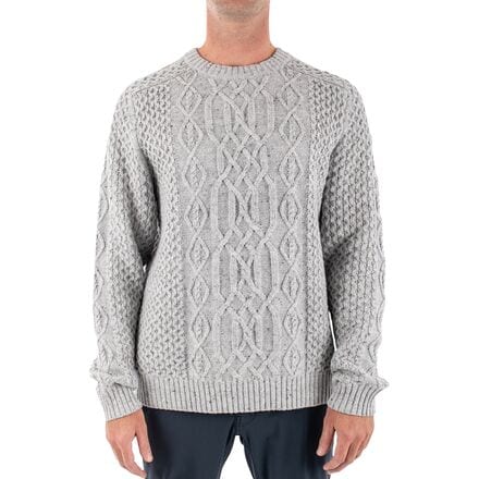 Jetty - Angler Sweater - Men's - Light Grey