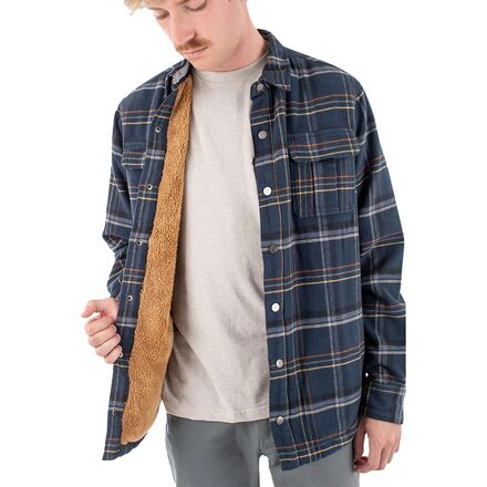 Jetty - Sherpa Flannel Shirt Jacket - Men's