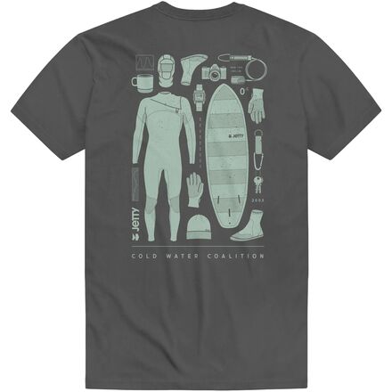 Jetty - Surf Kit T-Shirt - Men's - Charcoal