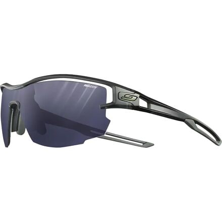 Julbo - Aero REACTIV Sunglasses - Transluscent Black/Army REACTIV 0-3