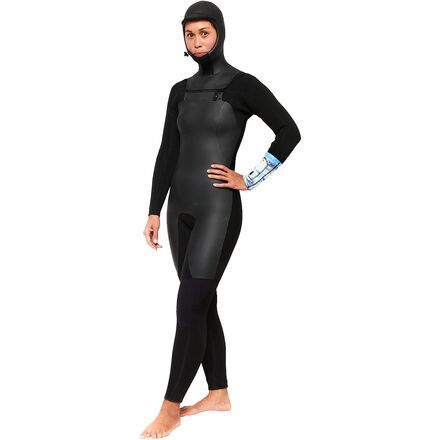 Kassia Surf - 5/4 Sea Caves Hooded Chest-Zip Wetsuit - Women's