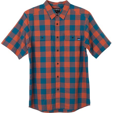KAVU - Faze Daze Short-Sleeve Shirt - Men's - Rustic Check