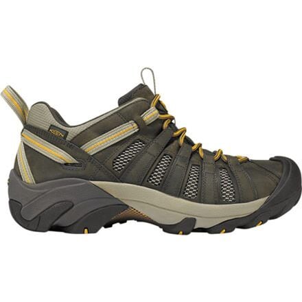 KEEN - Voyageur Hiking Shoe - Men's - Black Olive/Inca Gold
