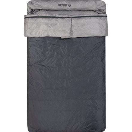 Klymit - KSB Double Sleeping Bag: 30F Down - Grey/Light Grey