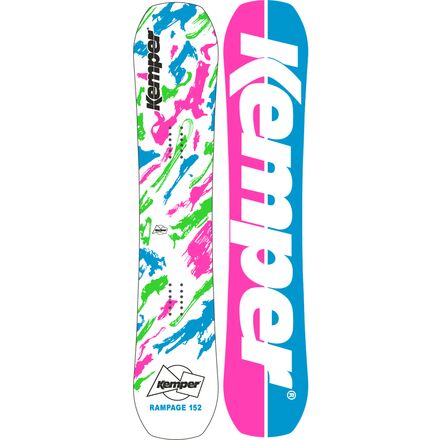 Kemper Snowboards - Rampage 90's Edition Snowboard - 2022 - White