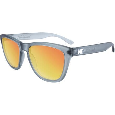 Knockaround - Premiums Polarized Sunglasses - Frosted Grey/Red Sunset