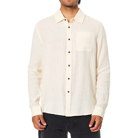 Alan Solid Long-Sleeve Shirt - Men's