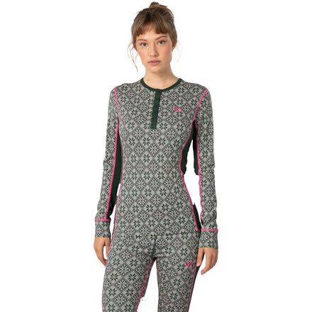 Rose Long-Sleeve Crew Top - Women's