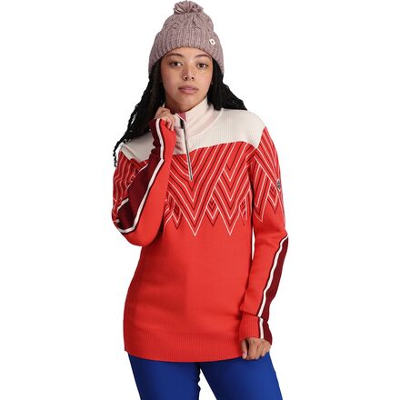Kari Traa - Voss Ski Knit Half Zip Sweater - Women's - Heat