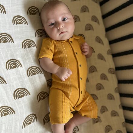 L'oved Baby - Embroidered Short-Sleeve Romper - Infants'