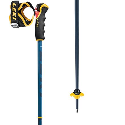 LEKI - Spitfire 3D Ski Poles - Blue/Mustard