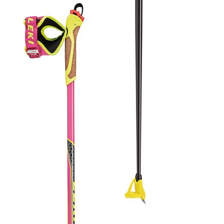 LEKI - HRC Max F Ski Poles - 2022 - Women's - Pink/Yellow