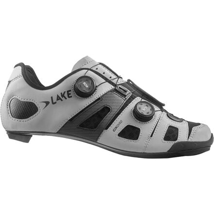 Lake - CX242 Cycling Shoe - Men's - Reflective Silver/Grey Microfiber