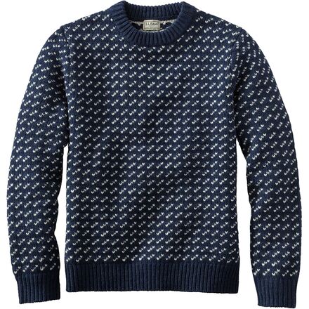 L.L.Bean - Bean's Classic Raggwool Birdseye Crew Sweater - Men's
