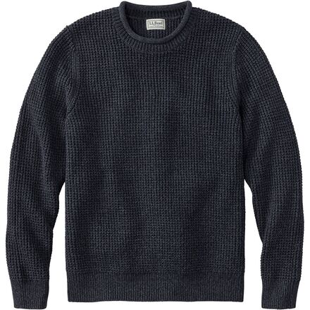 Bean's Organic Waffle Rollneck Crew Sweater - Men's