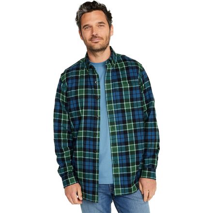Scotch Plaid Flannel Long-Sleeve Shirt - Men's