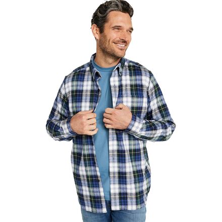 Scotch Plaid Flannel Long-Sleeve Shirt - Men's