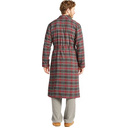 L.L.Bean - Scotch Plaid Flannel Sherpa Lined Robe - Men's