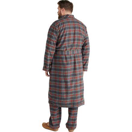 L.L.Bean - Scotch Plaid Flannel Sherpa Lined Robe - Men's