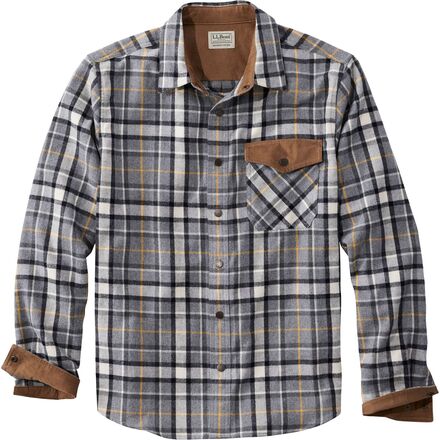 L.L.Bean - Scotch Plaid Untucked Fitted Flannel Snap Shirt - Men's