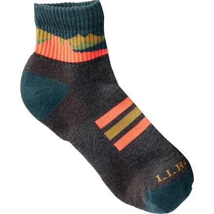 L.L.Bean - Katahdin Hiker 1/4 Crew Sock - Hazelnut/Shadow Green