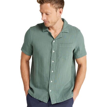 Cloud Gauze Slightly Fitted Short-Sleeve Shirt - Men's
