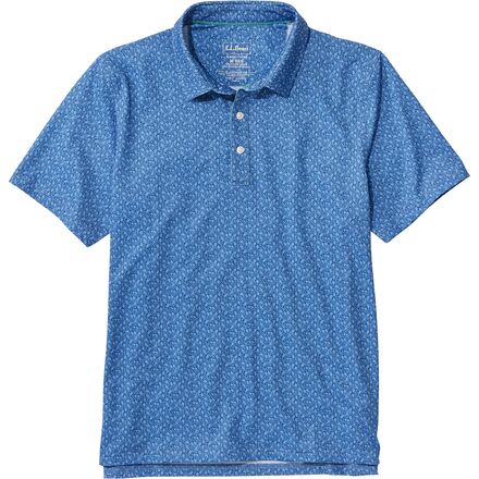 Comfort Stretch Perf Party SS Print Reg Polo Shirt - Men's