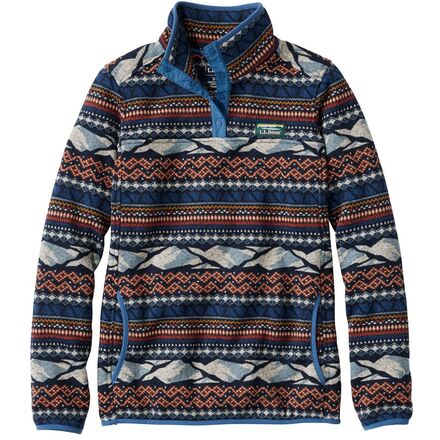 L.L.Bean - Bean's Sweater Fleece Print Pullover - Women's