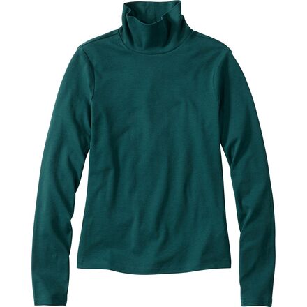 Signature Lightweight Cotton Turtleneck - Women's