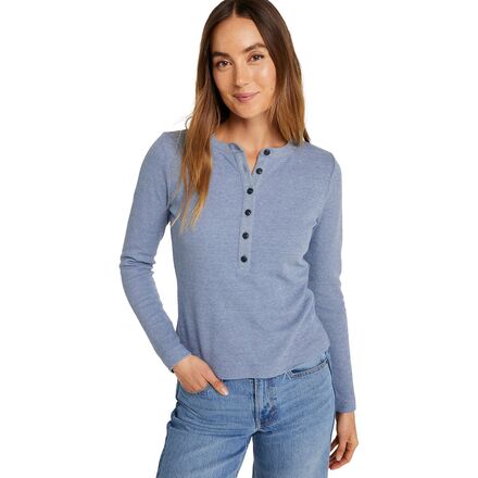 Signature Premium Thermal Long-Sleeve Henley Shirt - Women's