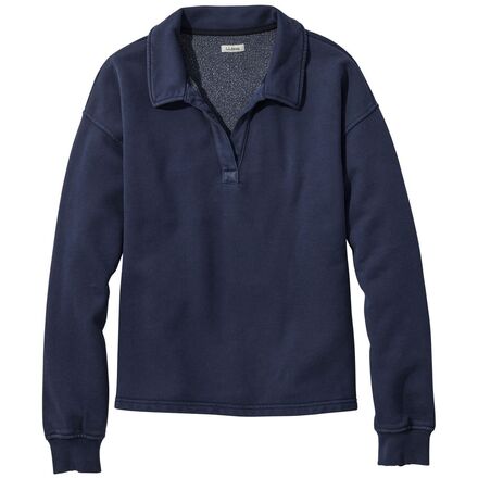 Sunwashed Sweats Split Neck Polo - Women's